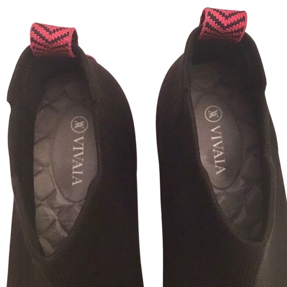 Vivaia Ryan Pro Knit Chelsea Ankle Boot Black Pink Soles Size-41.5/10 - Picture 7 of 14